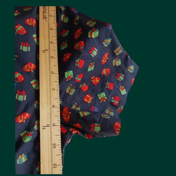 Original Penguin Short Sleeve Button-Up Shirt Gift Print size medium navy blue - Picture 7 of 16